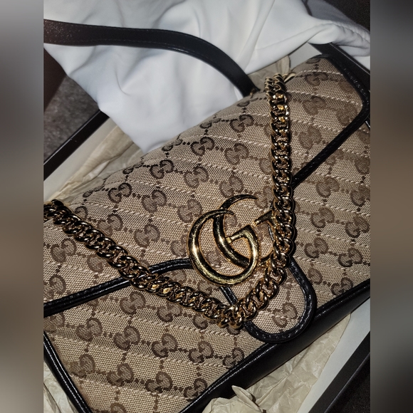 Authentic Gucci GG Marmont Matelasse Small Bag 443497 - Picture 14 of 14